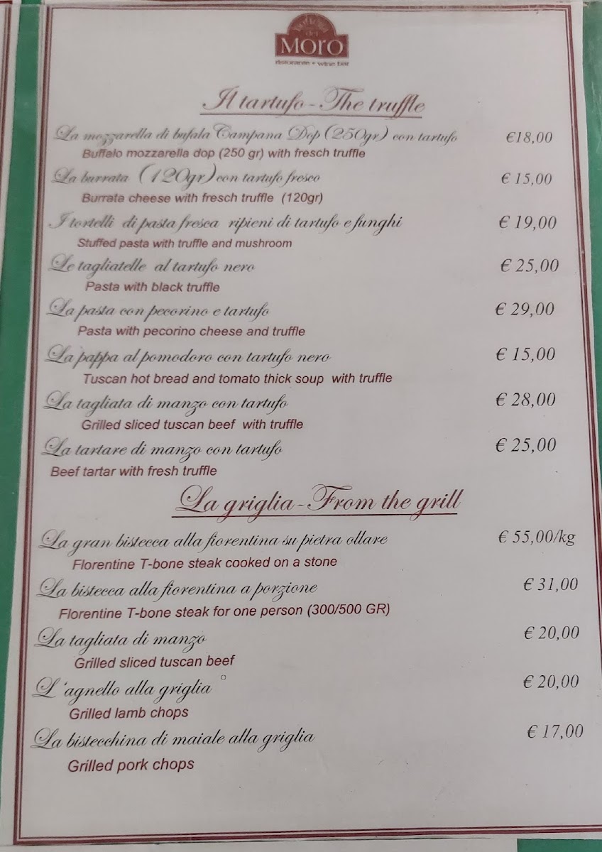 Menu Ristorante La Bottega Del Moro-4